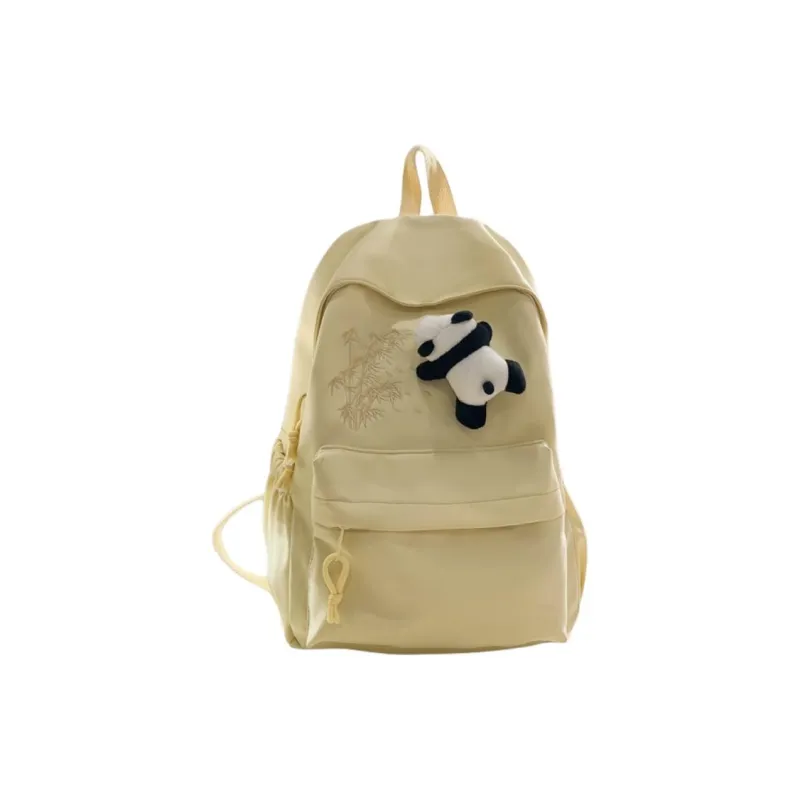 URBAN FOREST Nylon Backpack Unisex Ecru/Black/Pink/Light Yellow/Light Green/Light Blue-27