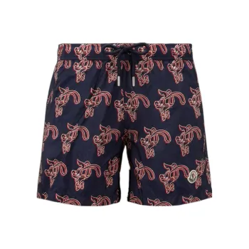 Moncler SS24 CNY Casual Shorts Men Blue