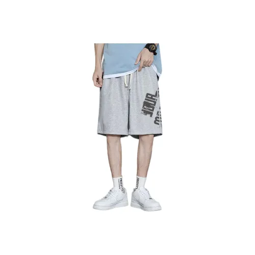 Moce Casual Shorts Men Print Gray