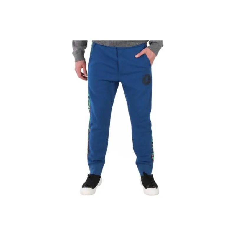 Roberto Cavalli Casual Pants Men Blue-0