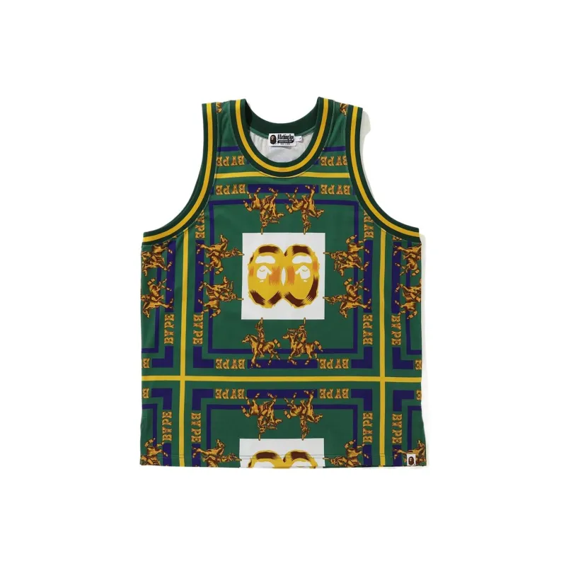 Bape Double Ape Head Basketball Tank Top-2