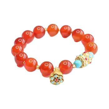 Ryukyu Natural Agate Bracelets Women's