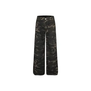 Xmithie Straight Fit Cargo Pants Unisex Camouflage