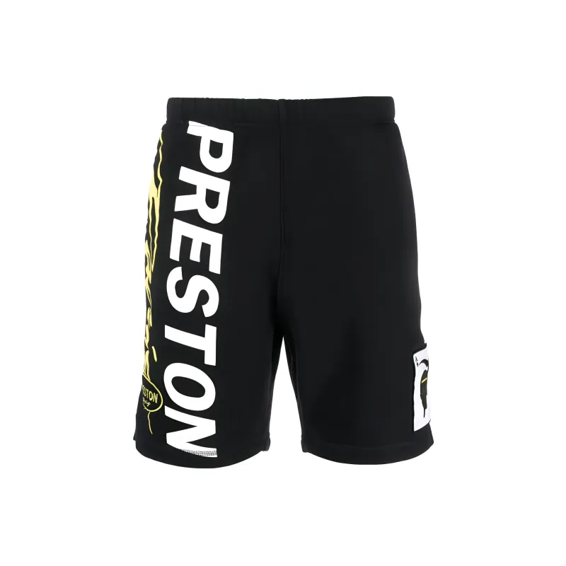 HERON PRESTON Logo-Printed Knee-Length Track Shorts-0