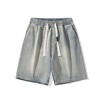 SIDEEFFECT Denim Shorts Unisex Yellow Mud