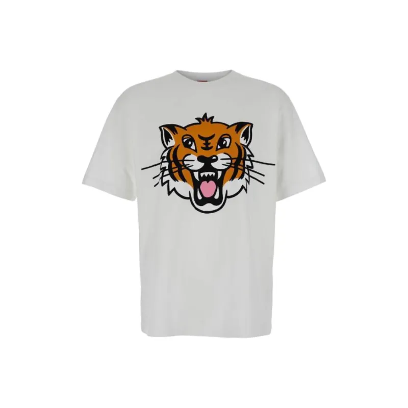 KENZO Happy Tiger Crewneck T Shirt-0
