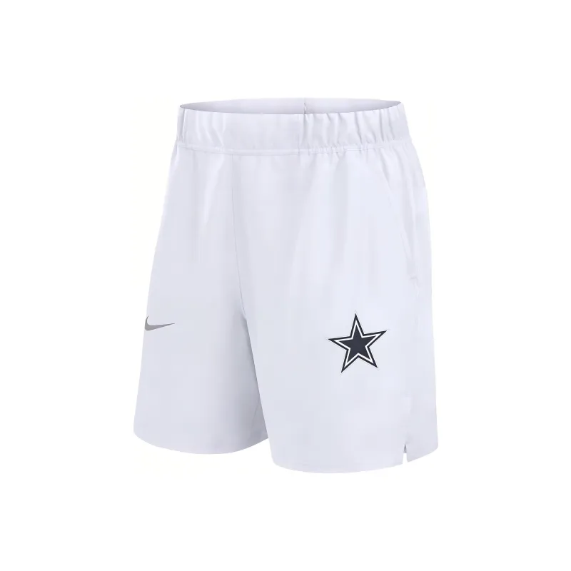 Nike Dri-Fit Dallas Cowboys Blitz Victory Casual Shorts Men's White-0