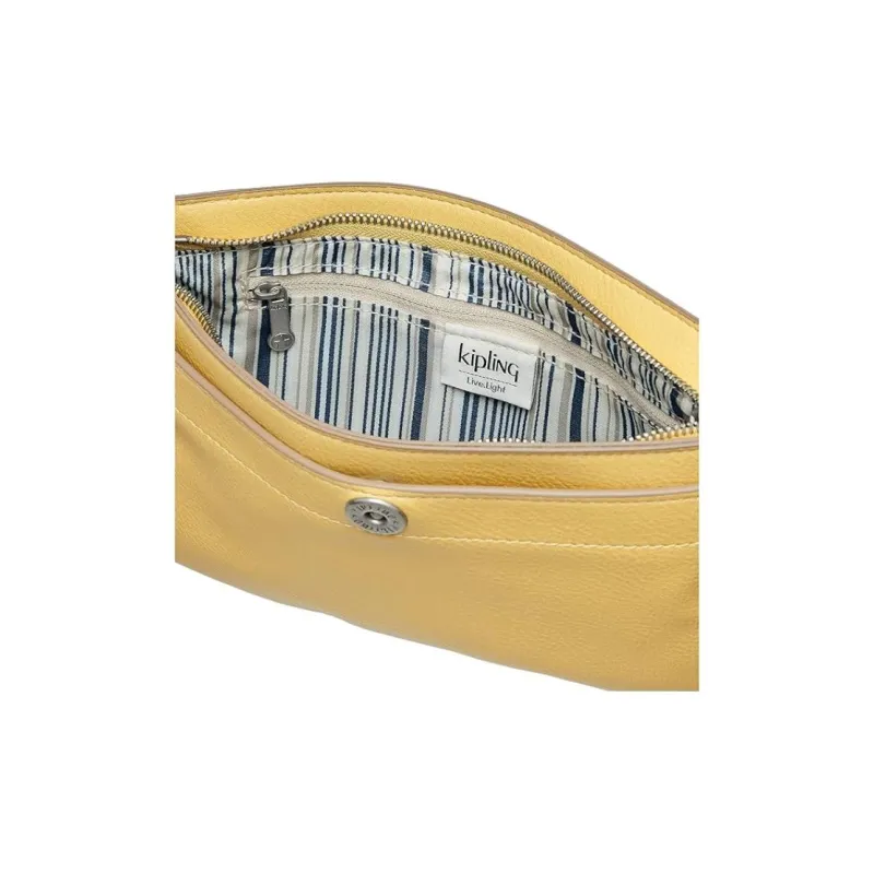 Kipling Leather Handbag Women's Corn Yellow-2
