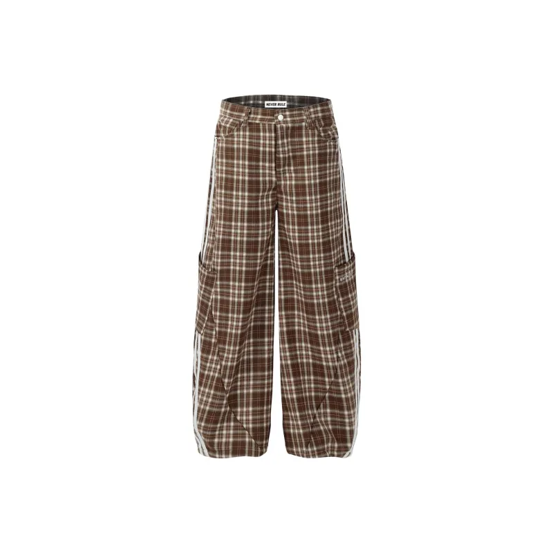 NEVER RULE Casual Pants Unisex Coffee-0