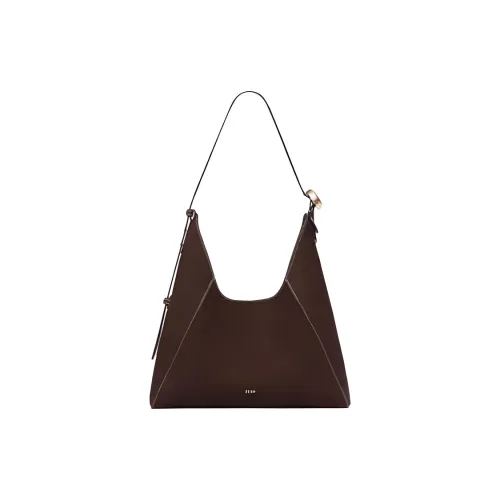 ZESH Cow Leather Shoulder Bag Medium Size Women's Multicolor