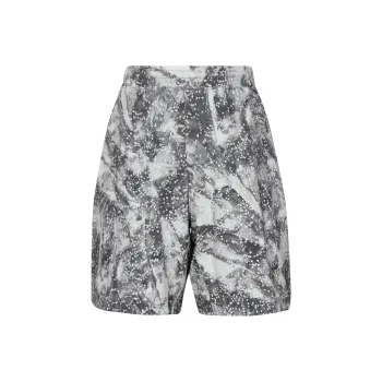 Lululemon Pace Breaker Casual Shorts Men Gray Silver Reflective Multicolor