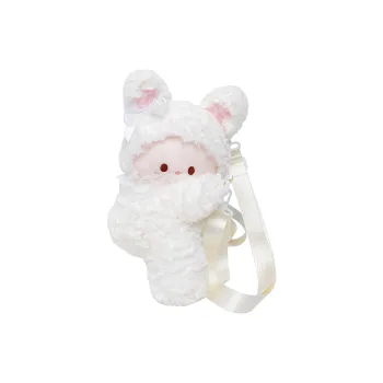 Debecca Plush Backpack Women's White/Pink