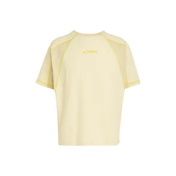 Adidas x NATIONAL GEOGRAPHIC AEROREADY T Shirt Unisex Powder Yellow
