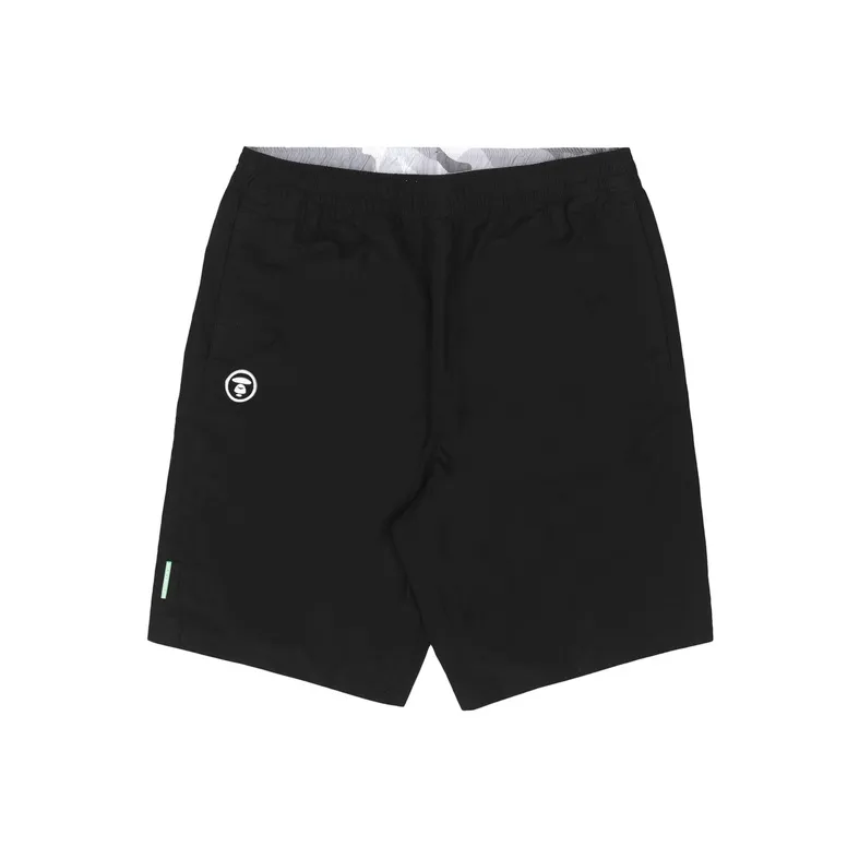Aape Logo embroidered Cotton Track Shorts-0