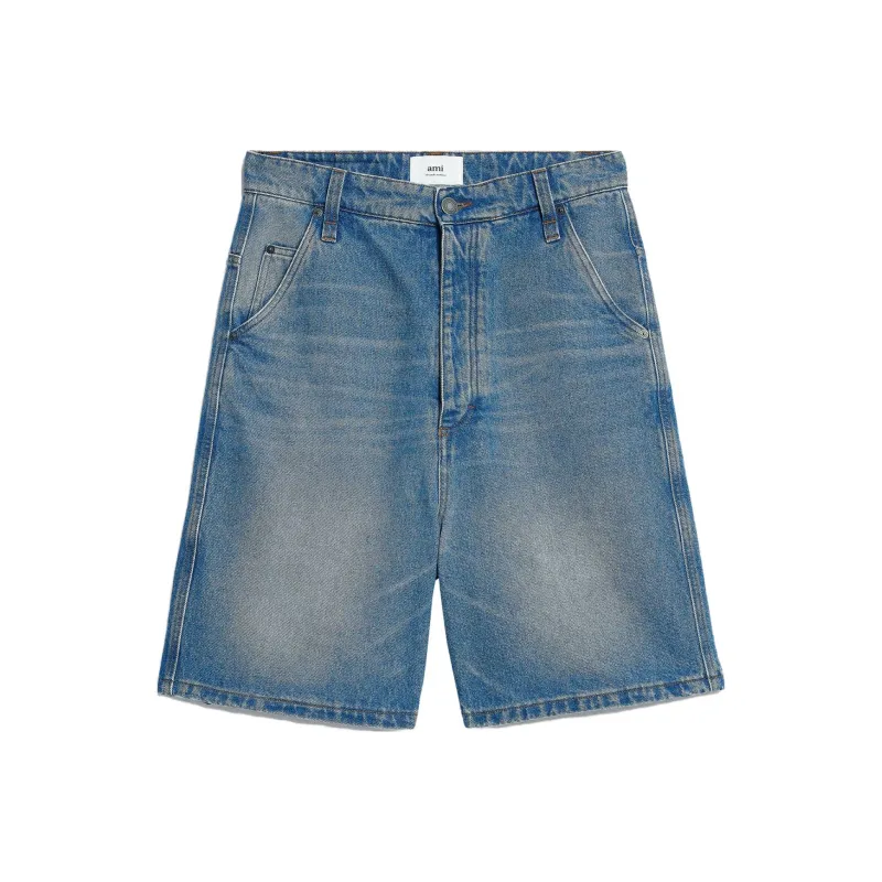 AMIPARIS Alex High Waist Denim Shorts-0