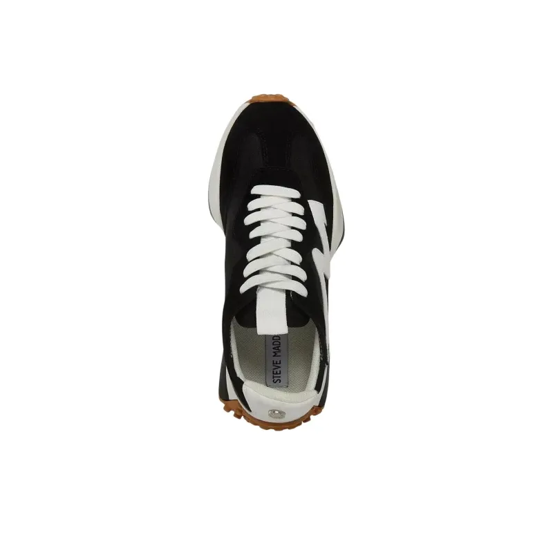 STEVE MADDEN Campo Low Top Casual Shoes Women's Black White-2
