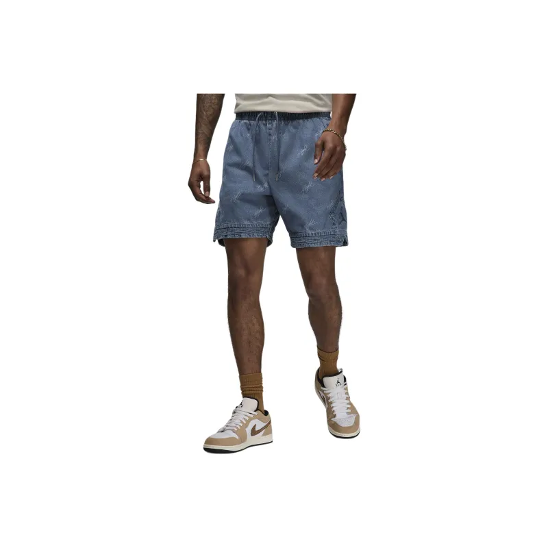 Jordan Air Denim Shorts Men's Blue Gray-0