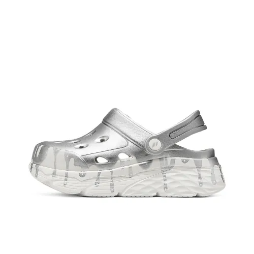 Skechers Foamies Clogs Women's White Silver