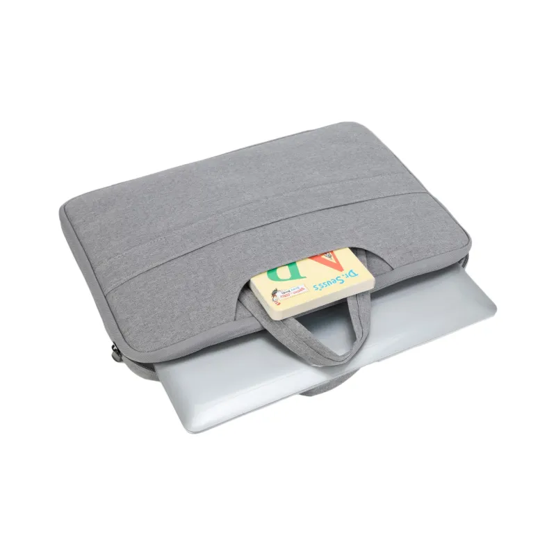 Victorian Traveler Polyester Laptop Bag Unisex Gray/Black/Gray Thickened Upgraded-2