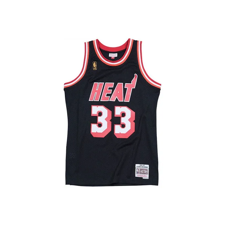 Mitchell Ness 'NBA Miami Heat 96 Alonzo Mourning' Authentic Jersey-0