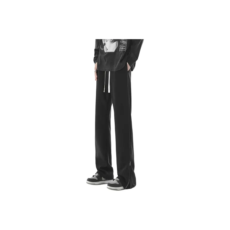 WKOOG Casual Pants Unisex Navy Blue-3