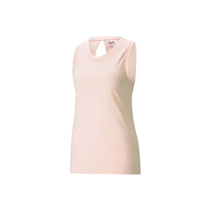 PUMA Studio Yoga Series Tank Tops Women's Light Pink-0