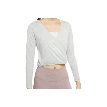 Nike Crop Tops Women's Heather Gray