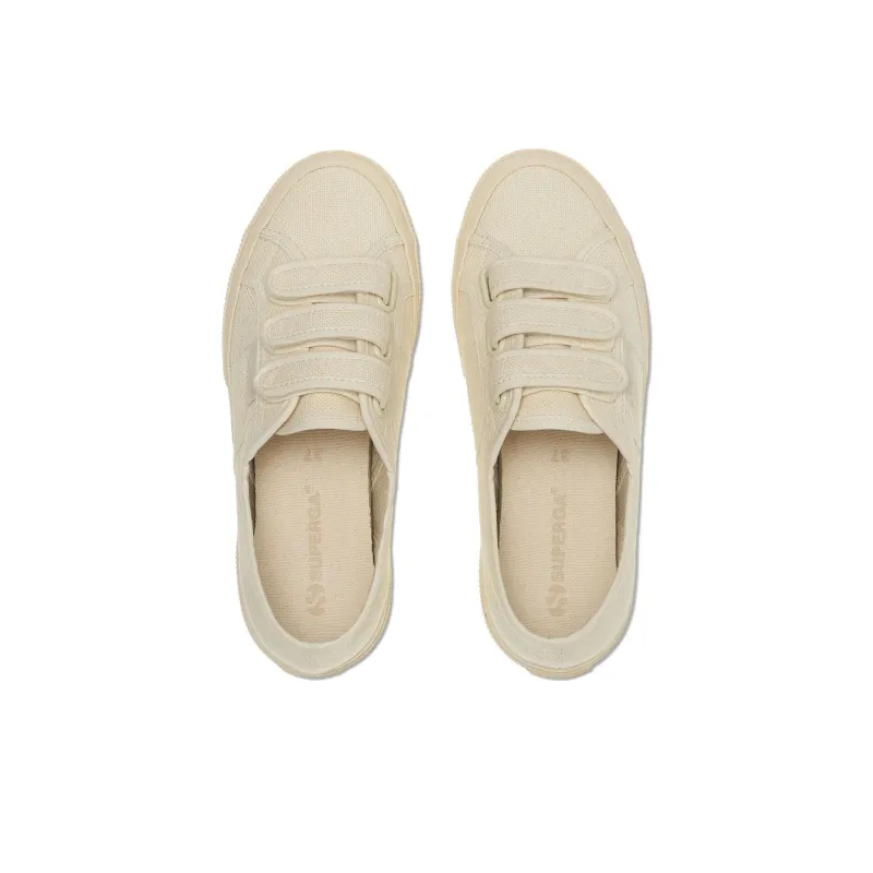 SUPERGA COT3STRAPU Breathable Low Top Tennis Shoes Unisex Golden Beige-3