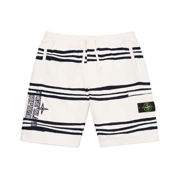 Supreme Stone Island Warp Stripe Sweatshort-0