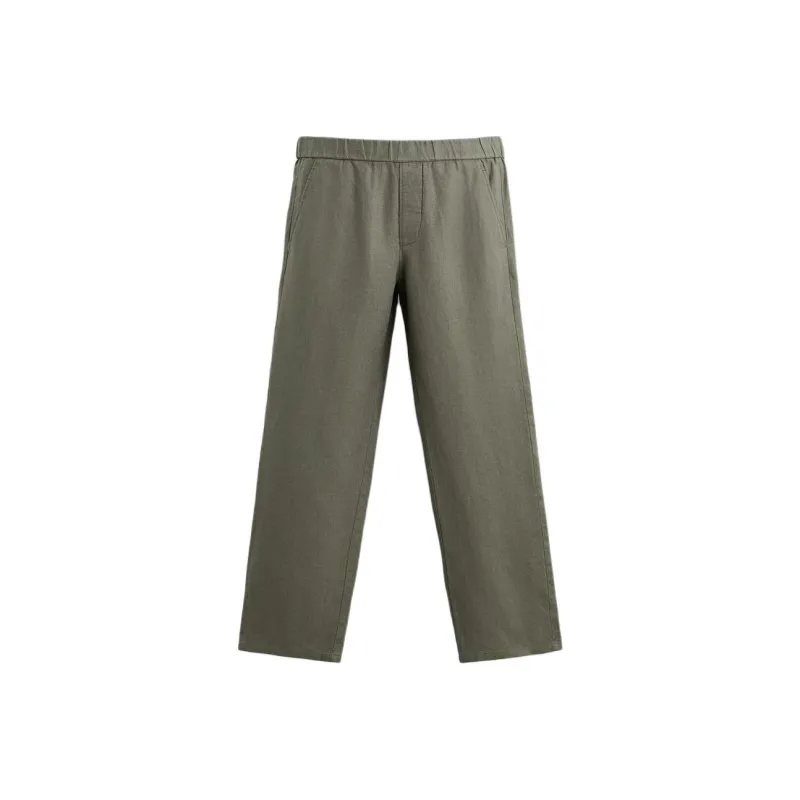 ZARA Casual Pants Men's Dark Khaki-0