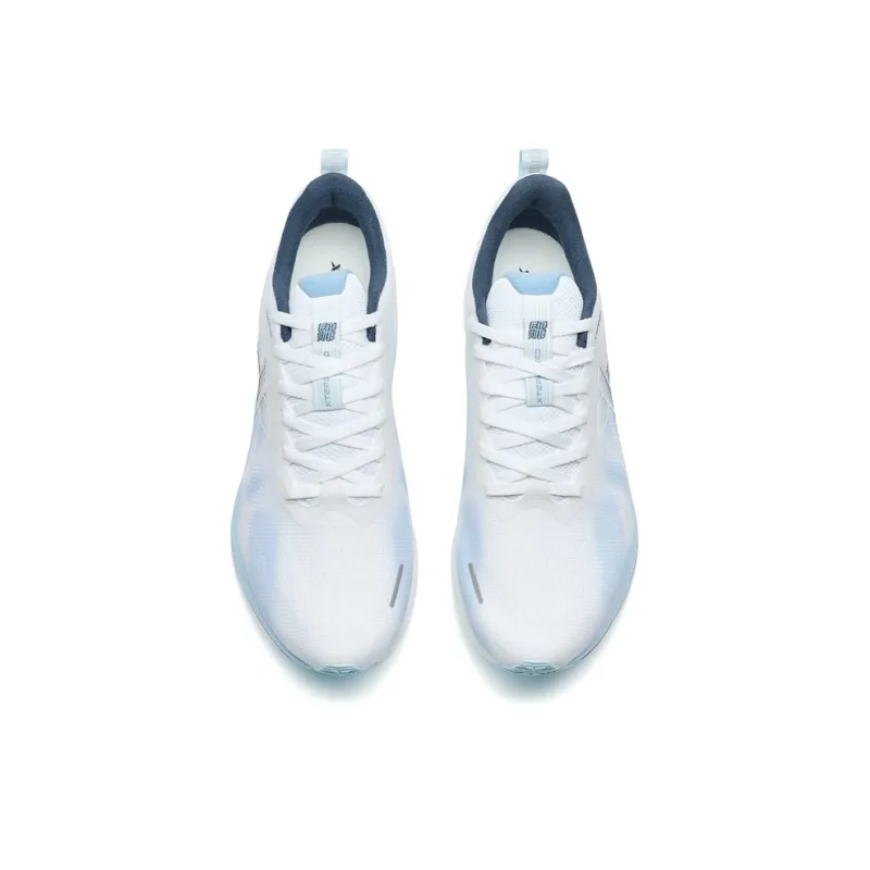 XTEP Speed 5.0LITE Cushioning Slip Resistant Low Top Running Shoes Men's White Blue-3