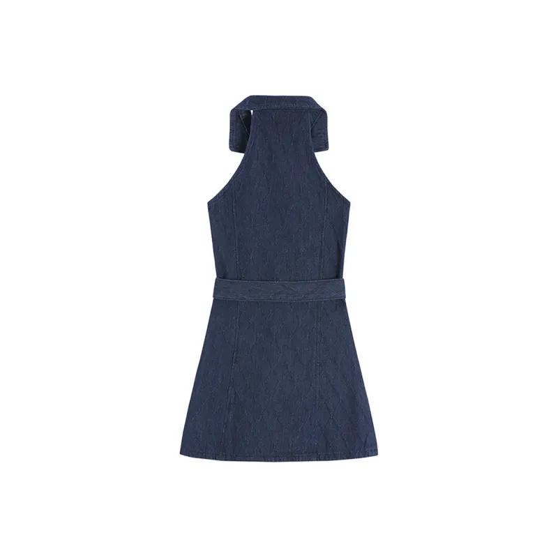 JOSR Sleeveless Dress Women's Denim Blue-1