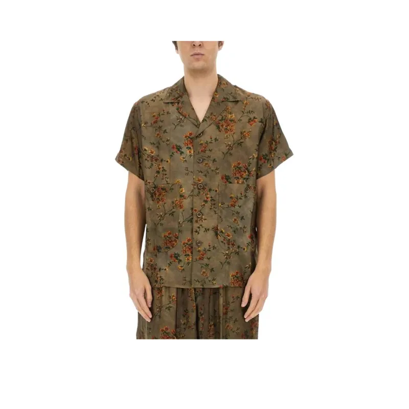 UMA WANG Motif Printed Short Sleeved Shirt-0