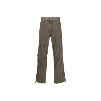 MOSCHINO Logo Patch Wide Leg Trousers