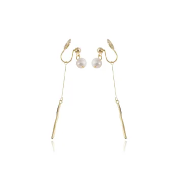 Taste The Color Pearl Clip On Earrings Women's