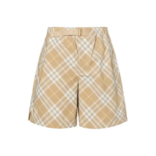 Burberry Checked Belted Waist Shorts