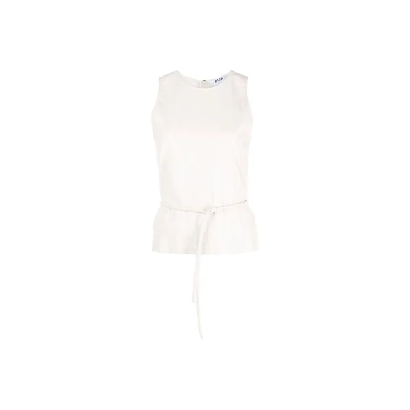MSGM Tank Tops Women's White-0