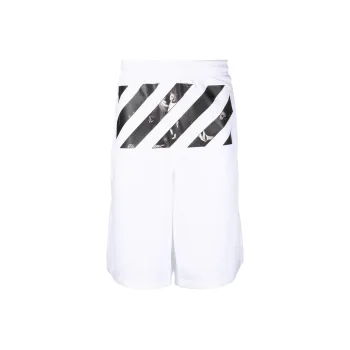 OFF WHITE Caravaggio Diag Track Shorts