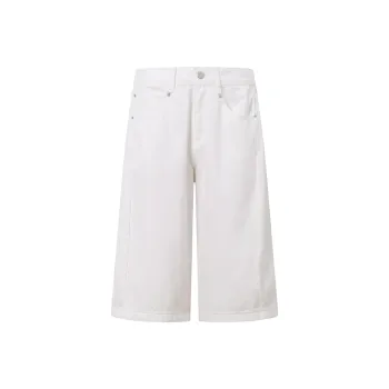 GBXM Denim Shorts Unisex White