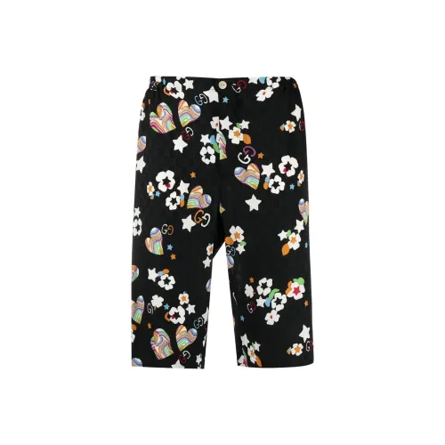 GUCCI Monogram-print Knee-length Shorts