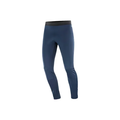 SALOMON Gore Tex Infinium Windstopper Casual Pants Men's Blue