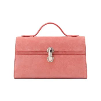 SAVETTE Calfskin Handbag Women's Camellia Multicolor