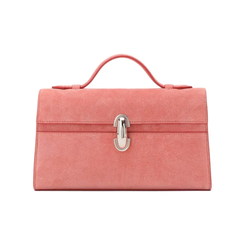 SAVETTE Calfskin Handbag Women's Camellia Multicolor-0