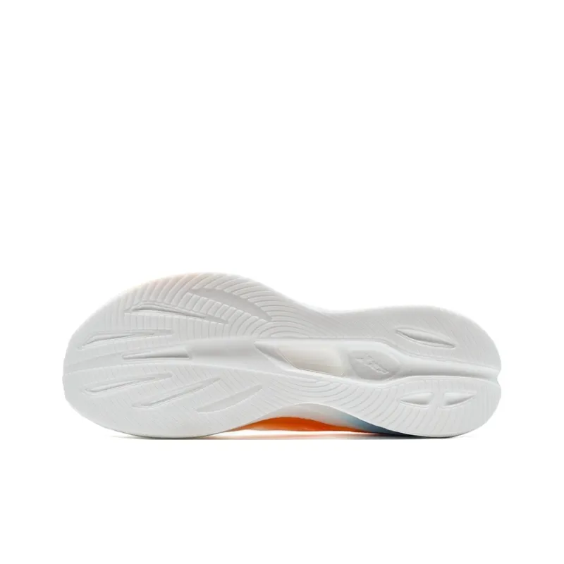 XTEP Wear Resistant Coverage Rebound Low Top Casual Running Shoes Men's White Orange Blue-5