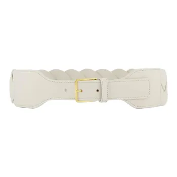ALTUZARRA Calfskin Leather Belts Unisex White 
