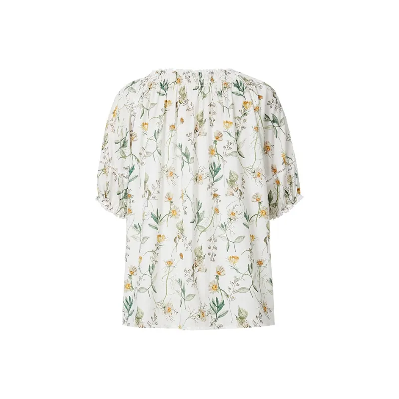 Hopeshow Shirt Women's White With Floral-1