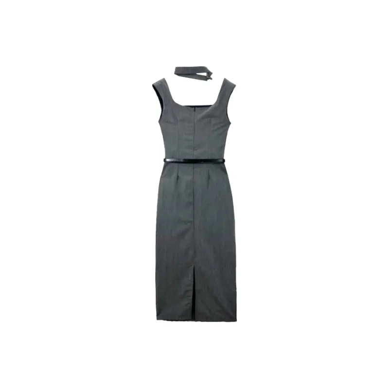 KYKW Sleeveless Dress Women's Gray-1