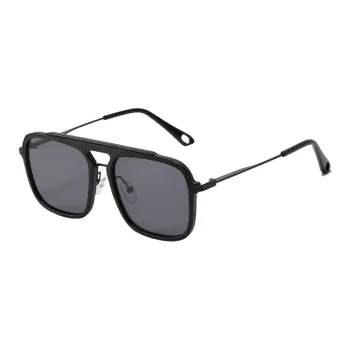 YUZHAOLIN PC Metal Square Sunglasses Unisex