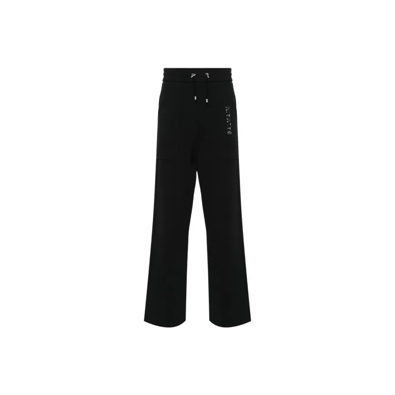 BALMAIN Drawstring Wide Leg Pants-0