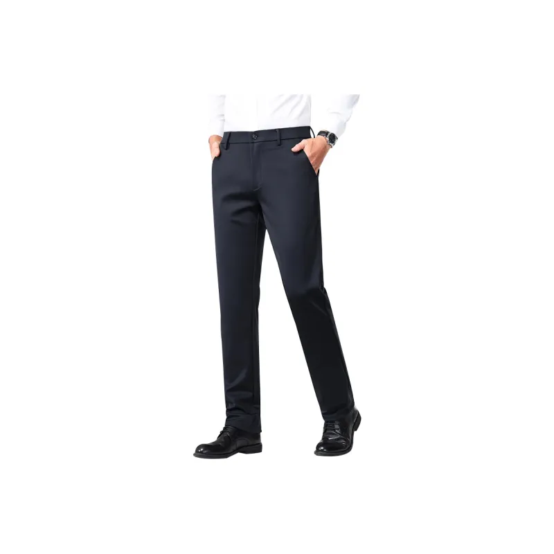 Devanro Casual Pants Men's Black-5